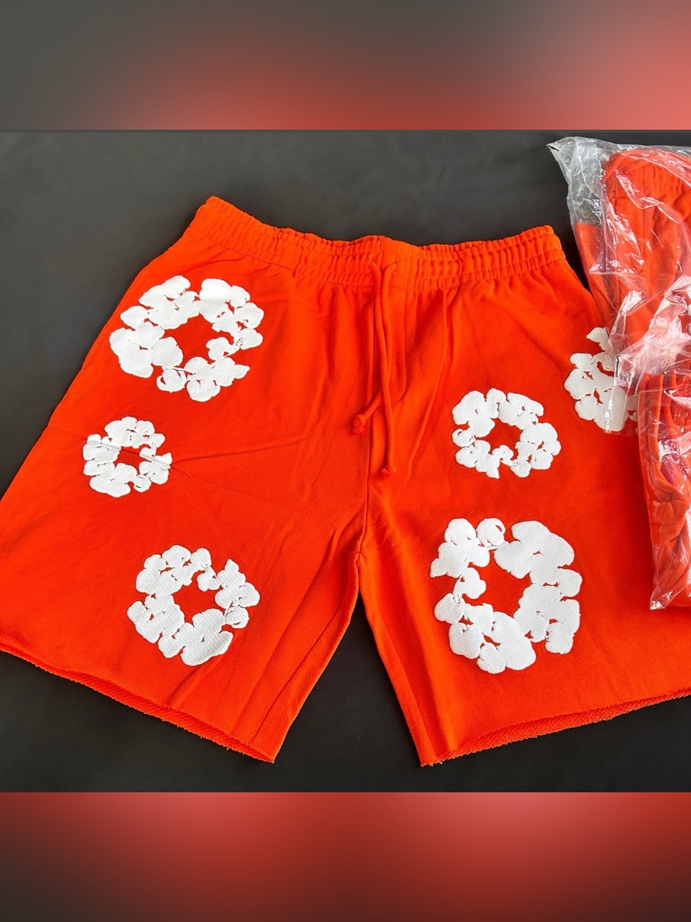Orange Denim Tears Shorts